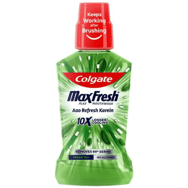 colgate max fresh plax fresh tea mouthwash 500 ml