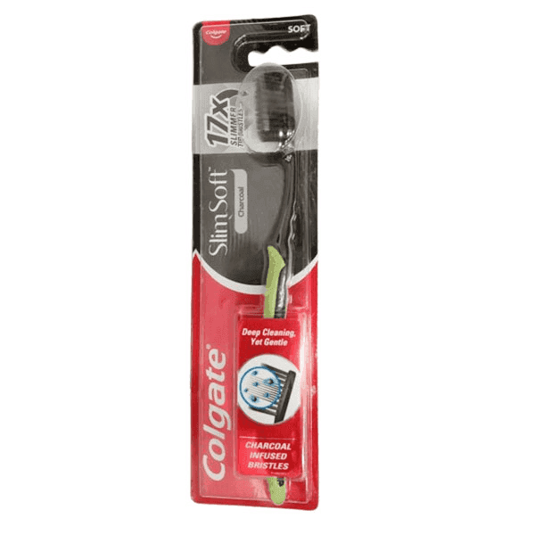 colgate slim soft charcoal tooth brush (soft) 1 pc 