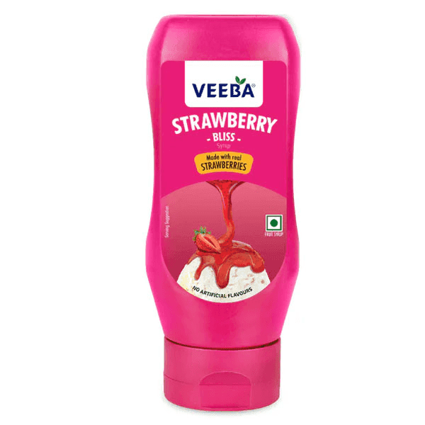 veeba strawberry bliss syrup 380 gm