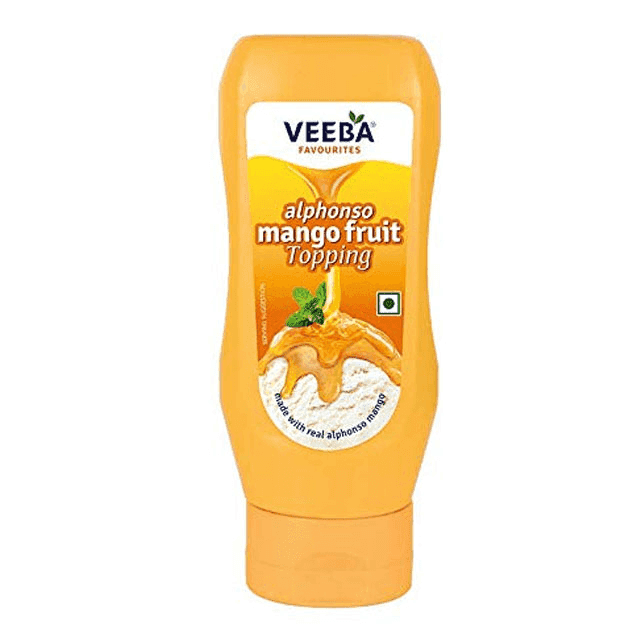 veeba alphonso mango fruit topping 380 gm