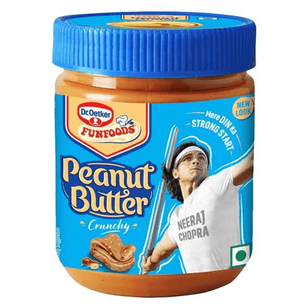 funfoods crunchy peanut butter 375 gm