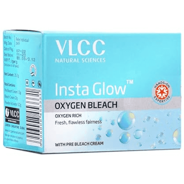 vlcc insta glow oxygen bleach 25.7 gm