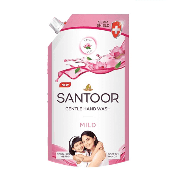 santoor mild gentle hand wash 650 ml 
