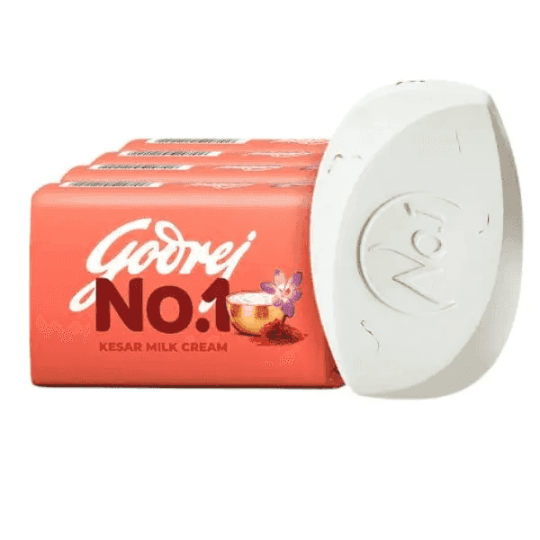 godrej no-1 kesar milk cream soap set 5*100 gm