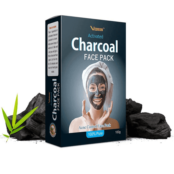 vedsun charcoal face pack 100 gm 