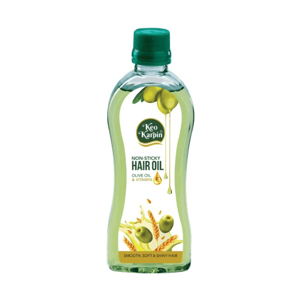 keo karpin non-sticky olive oil & vitamin e hair oil 100 ml