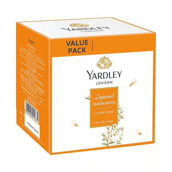 yardley imperial sandalwood luxury soap set 3*100 gm