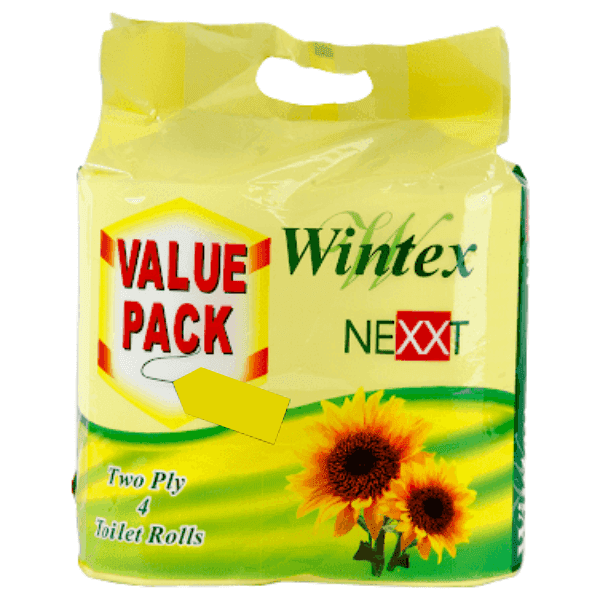 wintex nexxt two ply 4 toilet rolls 99*100 mm 480 sheets*4 rolls