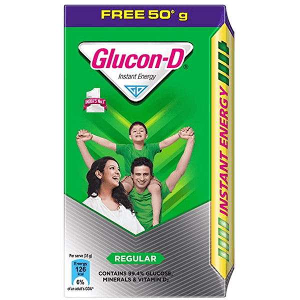 glucon-d regular instant energy glucose powder 200 gm