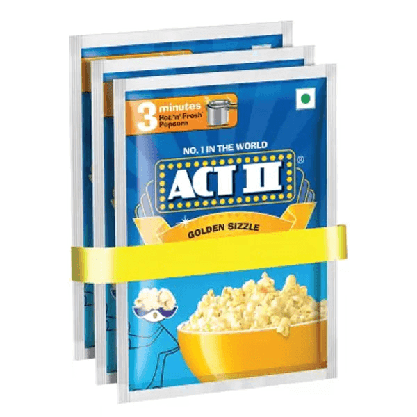 act 2 golden sizzle popcorn 3*55 gm (combo pack)