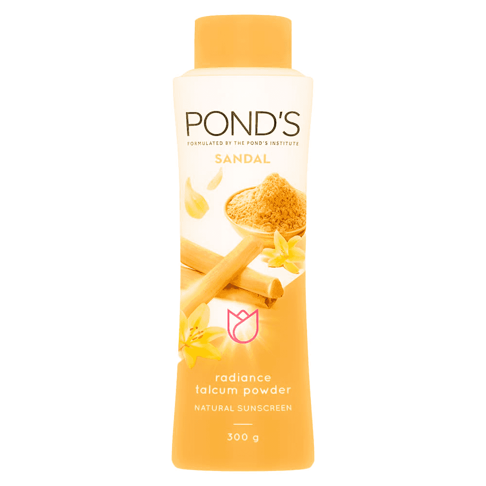 pond's sandal natural sunscreen radiance talc 300 gm