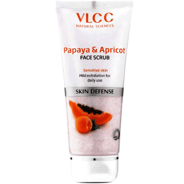 vlcc papaya & apricot face scrub 80 gm