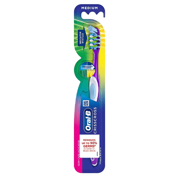 oral-b crisscross gum care indicator tooth brush (medium) 1 pc