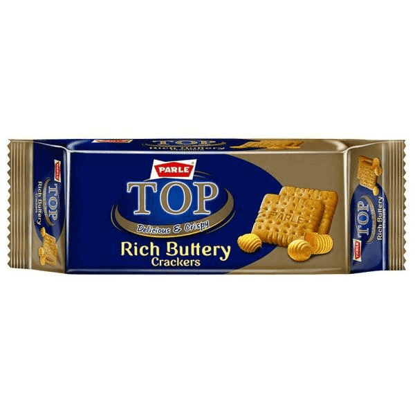 parle top rich buttery crackers biscuits 200 gm