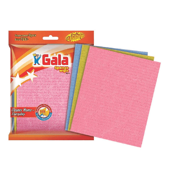 gala sponge wipes 3 unit