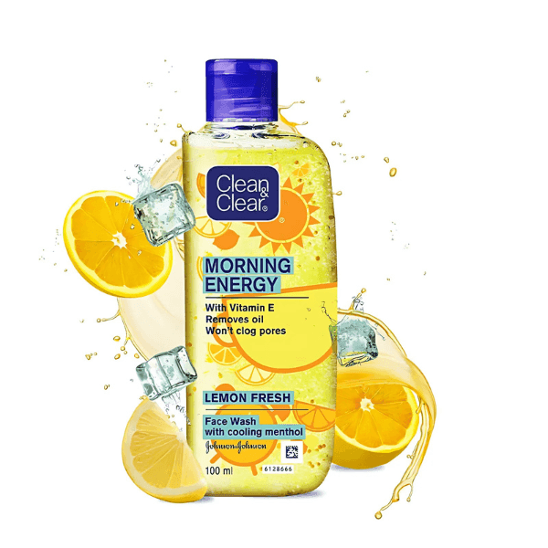 clean & clear morning energy lemon fresh face wash 100 ml