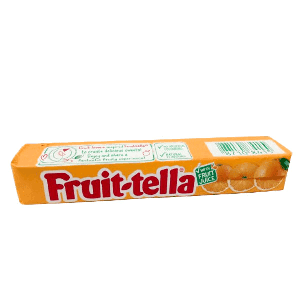 fruit-tella orange chewy candy (imp) 32.4 gm