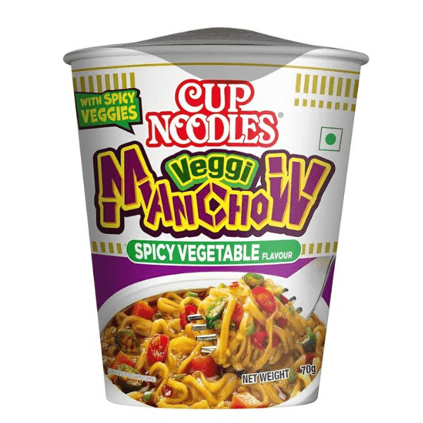 nissin cup noodles veggi manchow spicy vegetable flavour 70 gm