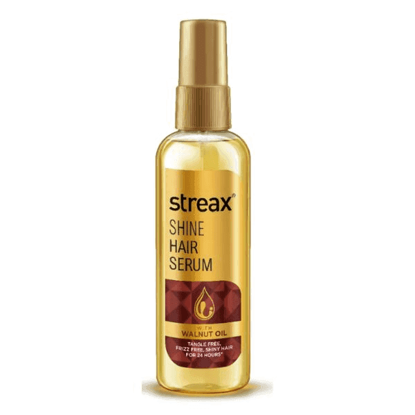 streax walnut oil shine hair serum 90 ml