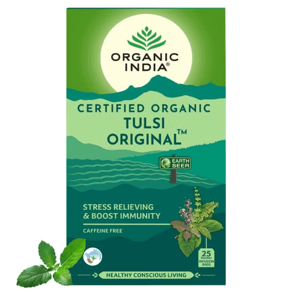 organic india tulsi original tea 25 infusion bags*1.74 gm
