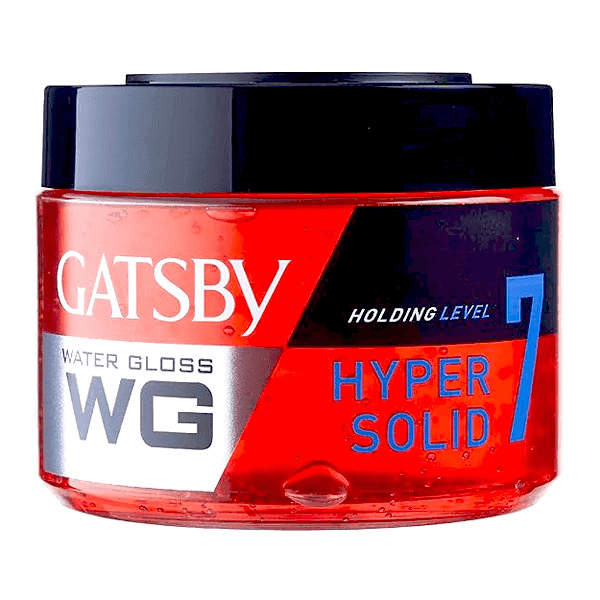 gatsby water gloss hyper solid holding level 7 hair styling gel 150 gm