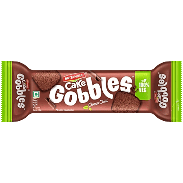britannia gobbles choco chill cake 55 gm (veg)