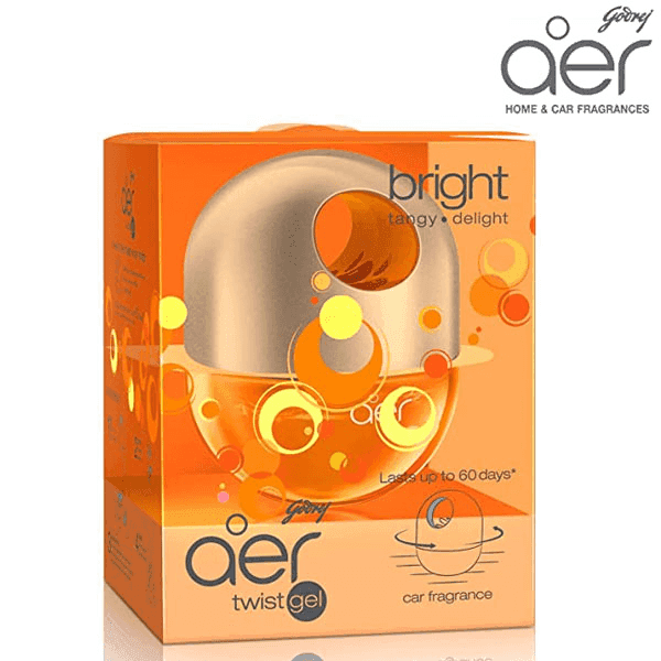 godrej aer twist bright tangy delight car freshener gel 45 gm