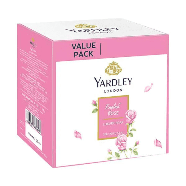 yardley london english rose luxury soap set 3*100 gm
