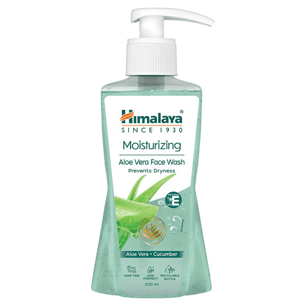 himalaya moisturizing aloe vera face wash 200 ml