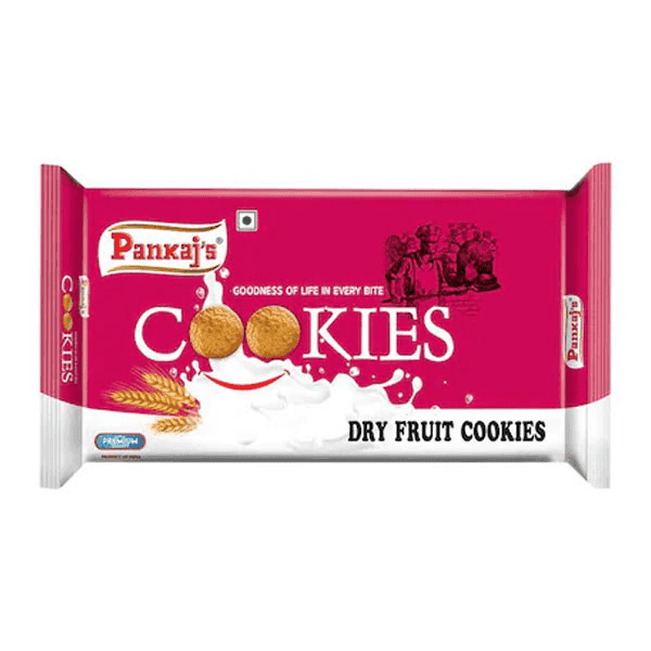 pankaj's dry fruit cookies 300 gm (buy 1 get 1 free)
