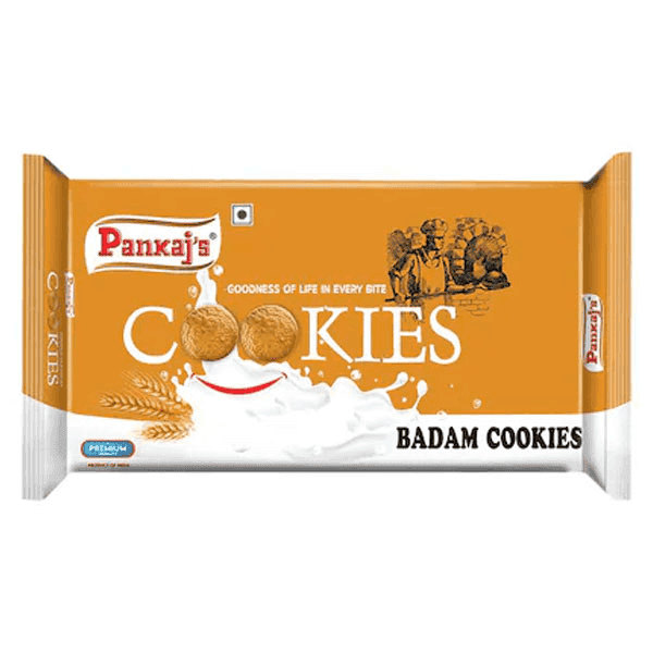 pankaj's badam cookies 300 gm (buy 1 get 1 free)