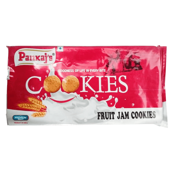 pankaj's fruit jam cookies 300 gm (buy 1 get 1 free)