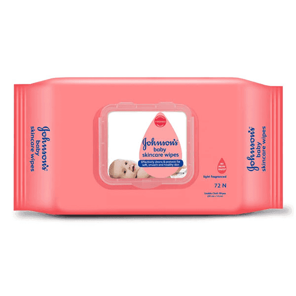 johnson's baby skincare wipes 72 cloth wipes