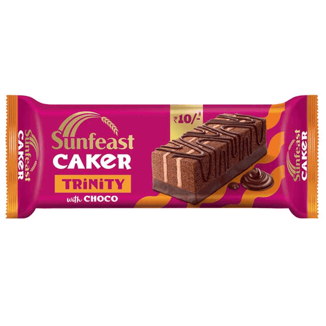 sunfeast caker trinity choco cake 23 gm