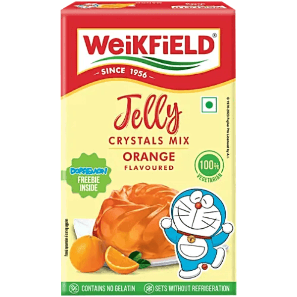 weikfield jelly crystals mix orange flavoured 90 gm