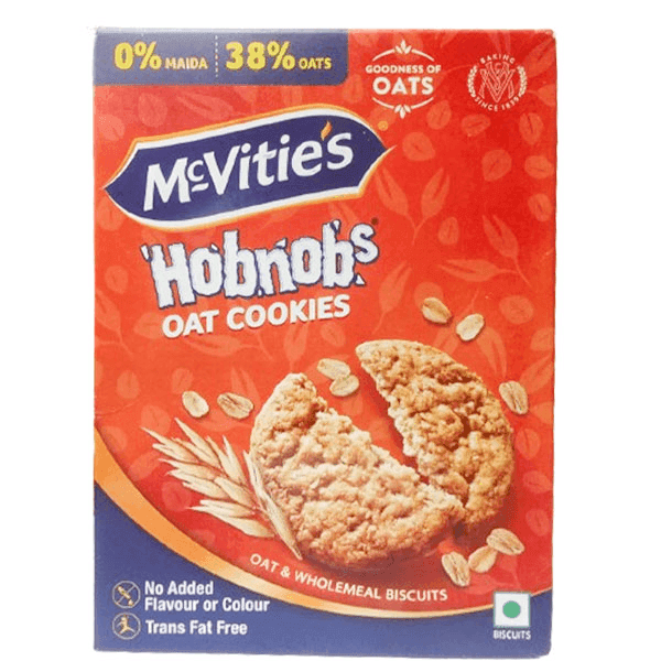 mcvitie's hobnobs oat cookies 153.85 gm