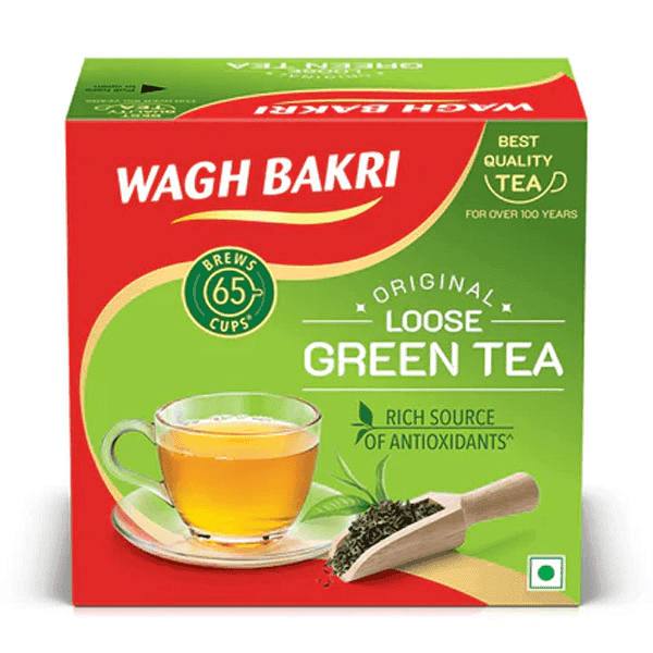 wagh bakri original loose green tea 100 gm