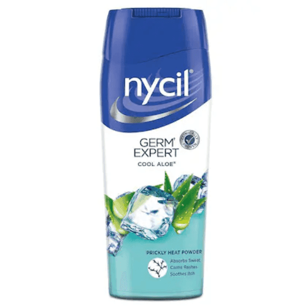 nycil germ expert cool aloe prickly heat powder 150 gm