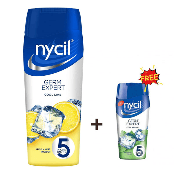 nycil germ expert cool lime prickly heat powder 150 gm