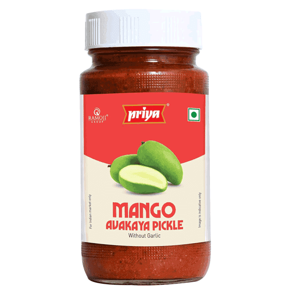 priya mango avakaya pickle without garlic 300 gm