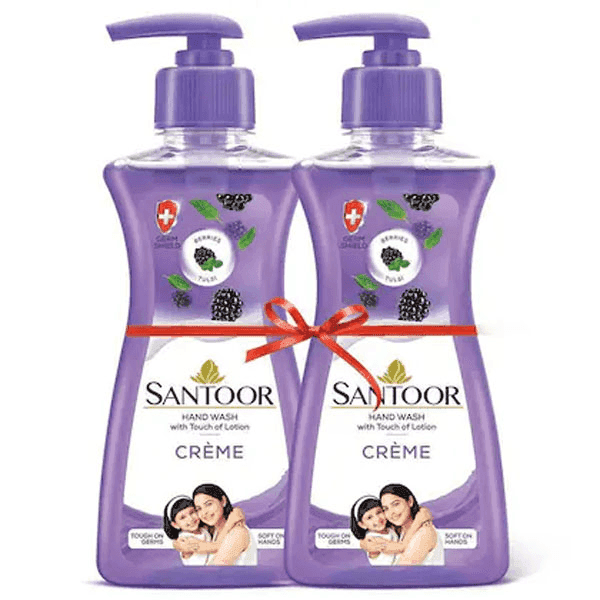 santoor creme gentle hand wash 200 ml (1+1) 