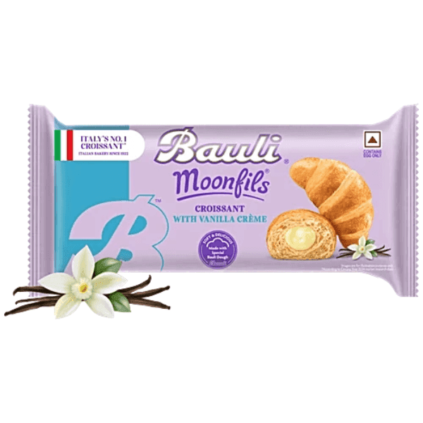 bauli moonfils croissant with vanilla creme 45 gm
