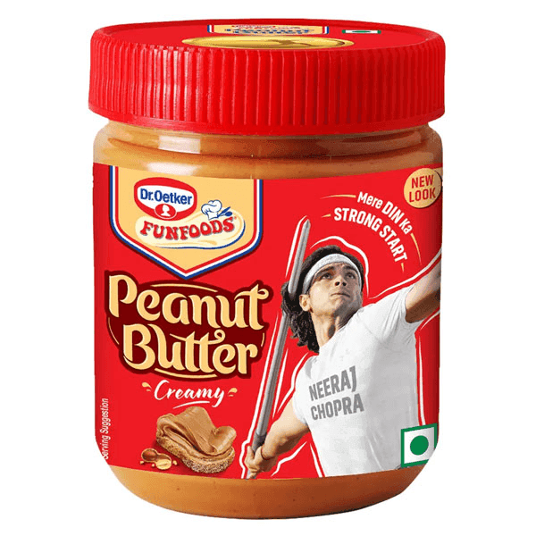 funfoods creamy peanut butter 375 gm