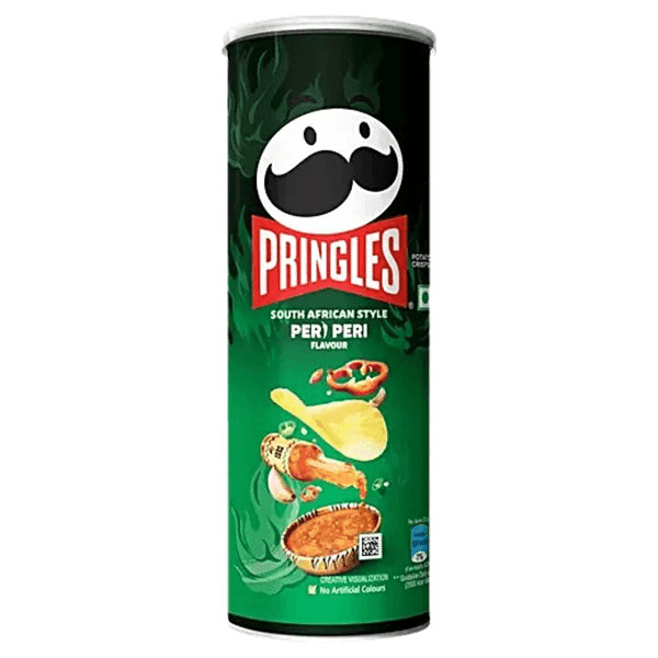 pringles south african style peri peri flavour potato chips 102 gm