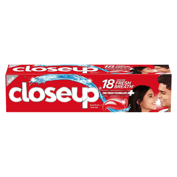 closeup red hot tooth paste 150 gm
