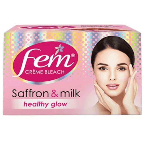 fem saffron & milk creme bleach 40 gm
