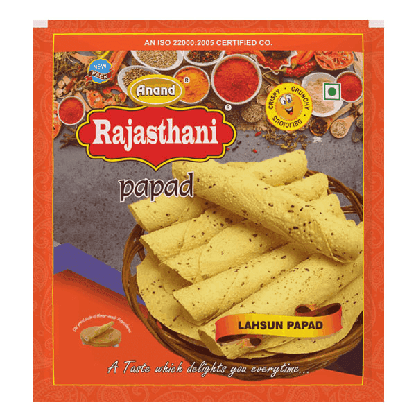 anand rajasthani lahsun papad 200 gm