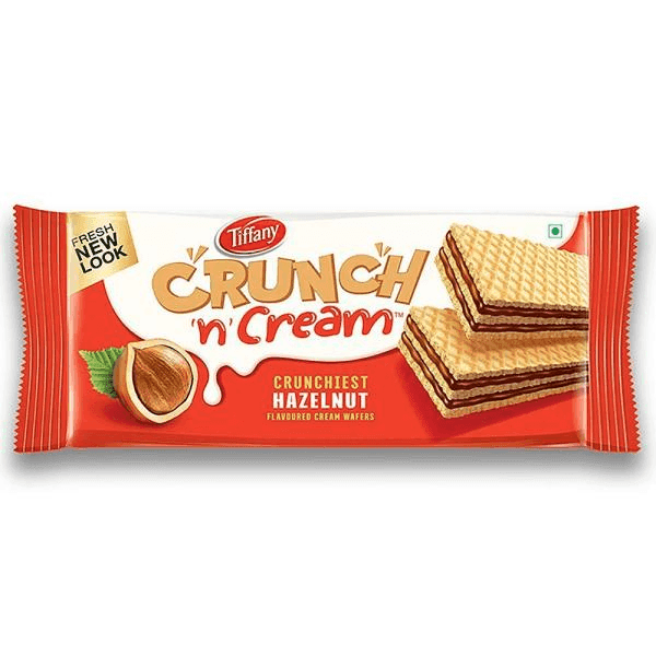 tiffany crunch n cream crunchiest hazelnut wafer 135 gm