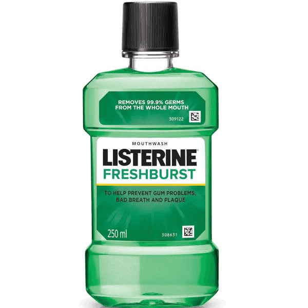 listerine fresh burst mouthwash 250 ml