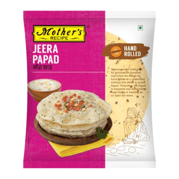 mother's recipe jeera papad 180 gm